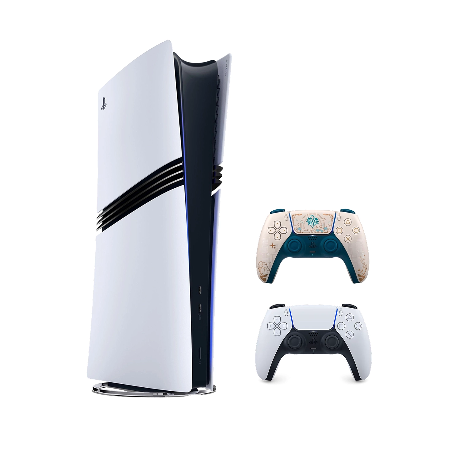 Игровая приставка Sony PlayStation 5 Pro (PS5 Pro) + 2 геймпад Genshin Impact