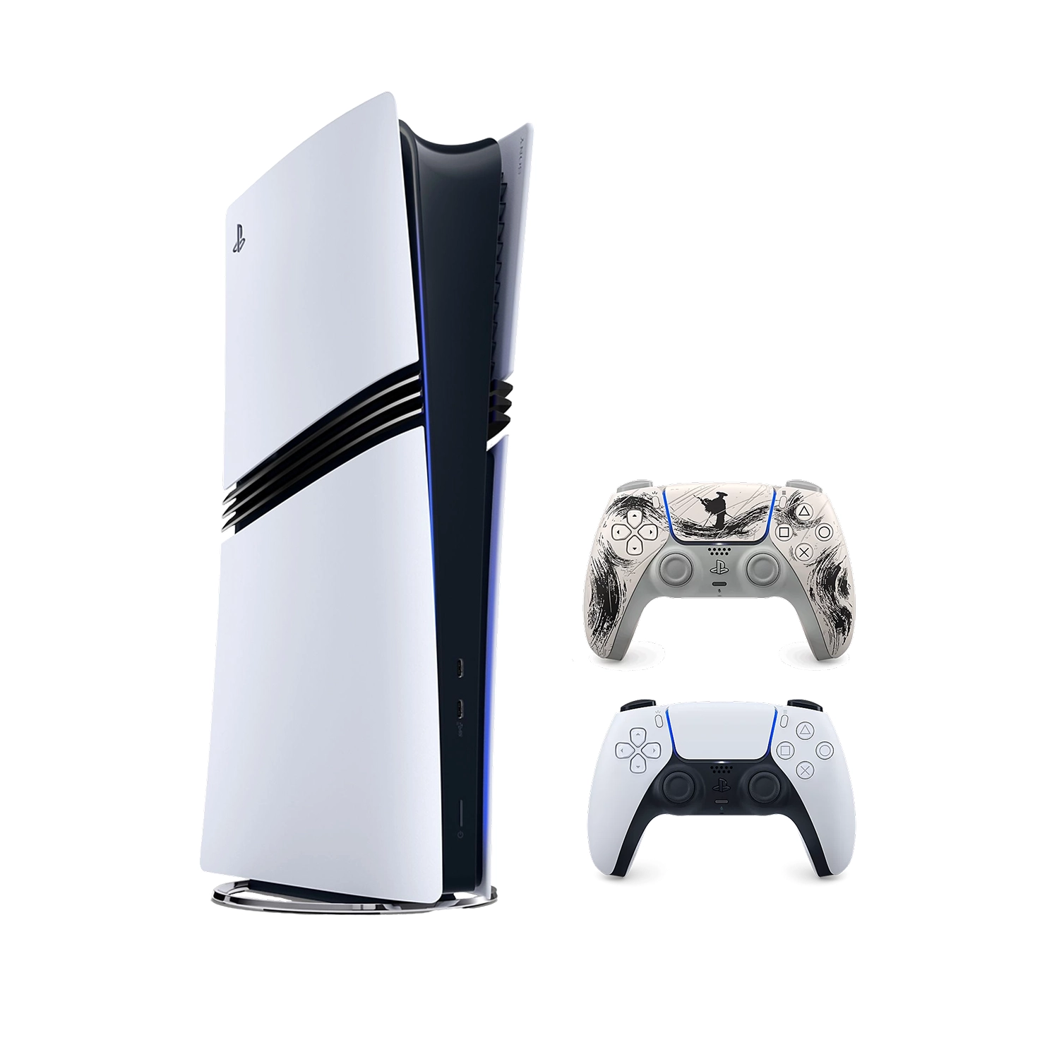 Игровая приставка Sony PlayStation 5 Pro (PS5 Pro) + 2 геймпад Ghost of Yotei Black