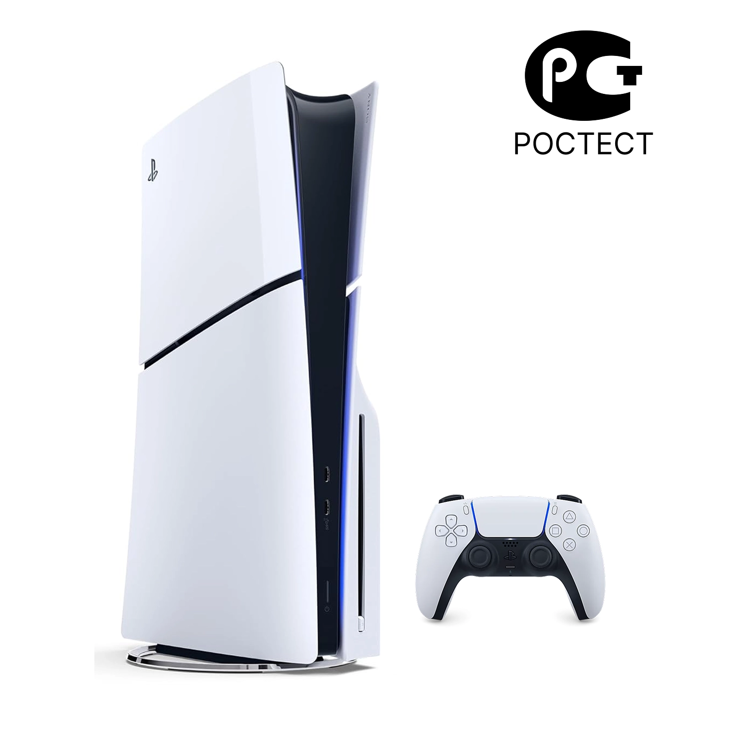 Игровая приставка Sony PlayStation 5 Slim 1TB SSD (c дисководом) (PS5 Slim, CFI-2008A/2108A, РСТ)