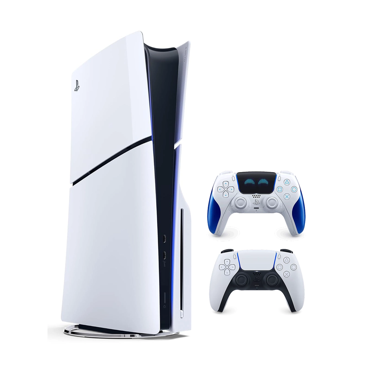 Игровая приставка Sony PlayStation 5 Slim (c дисководом) (PS5 Slim) + 2 геймпад Astro Bot Joyful