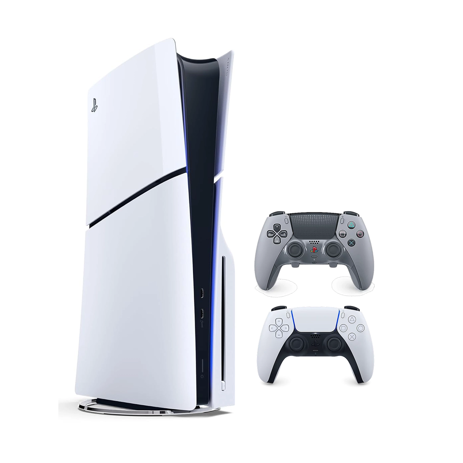 Игровая приставка Sony PlayStation 5 Slim (c дисководом) (PS5 Slim) + 2 геймпад Edge 30th Anniversary