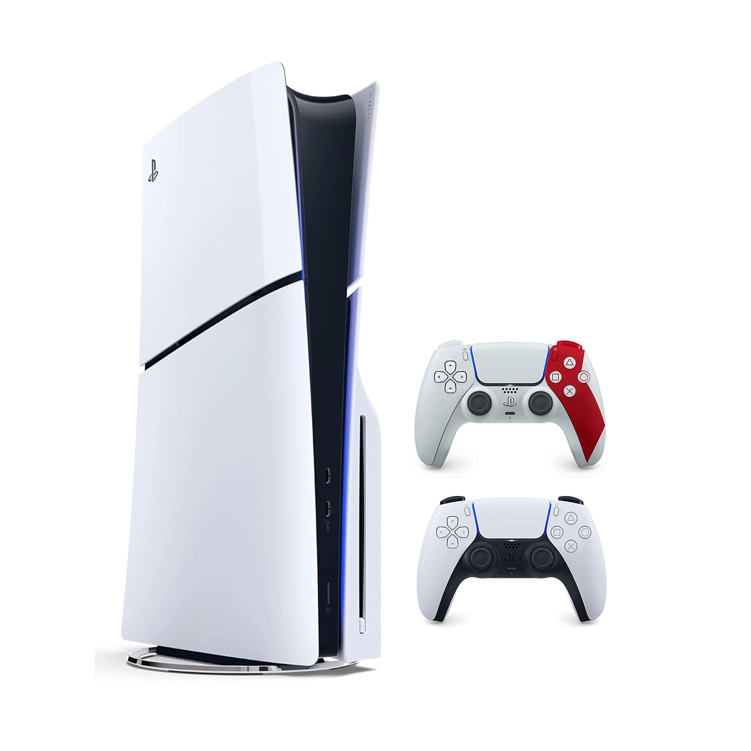 Игровая приставка Sony PlayStation 5 Slim (c дисководом) (PS5 Slim) + 2 геймпад God of War 20th