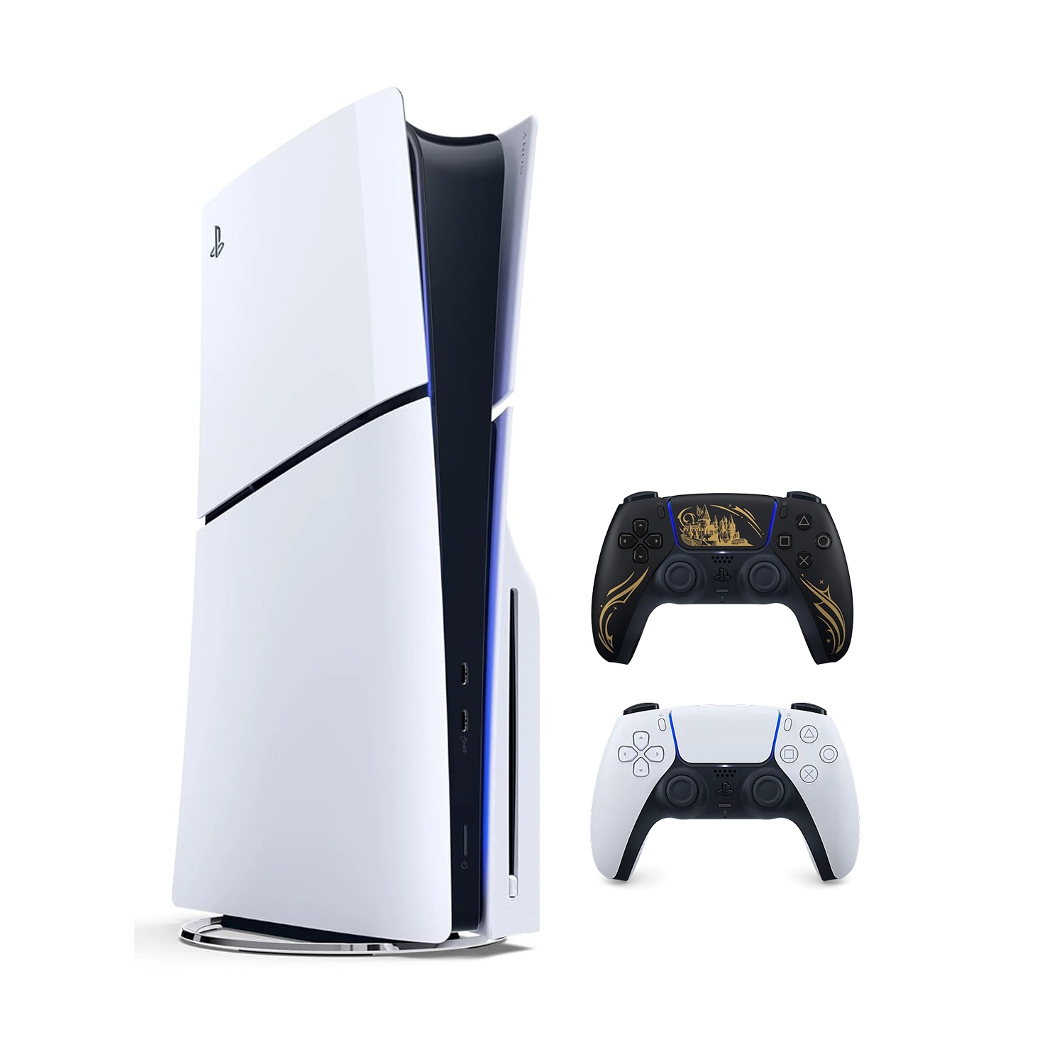 Игровая приставка Sony PlayStation 5 Slim (c дисководом) (PS5 Slim) + 2 геймпад Hogwarts Legacy