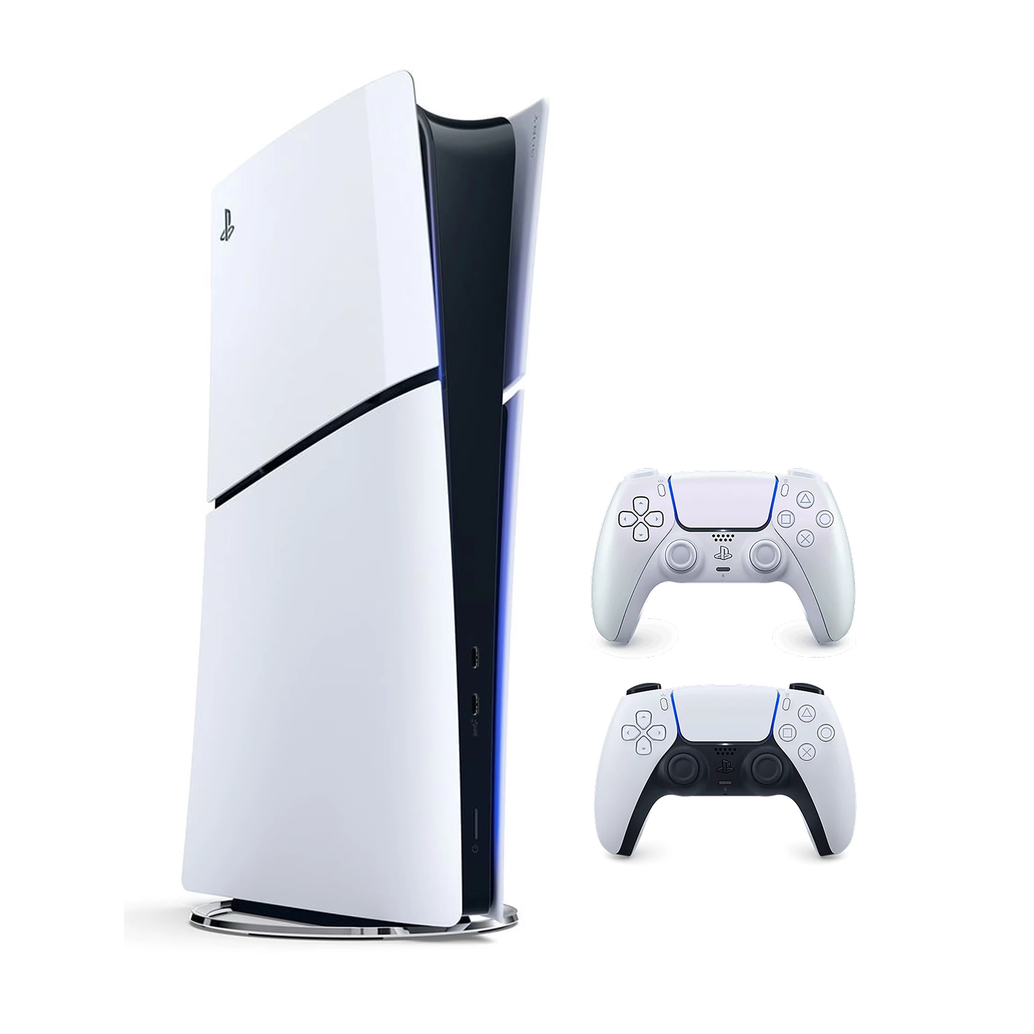 Игровая приставка Sony PlayStation 5 Slim Digital Edition (PS5 Slim) + 2 геймпад Chroma Pearl