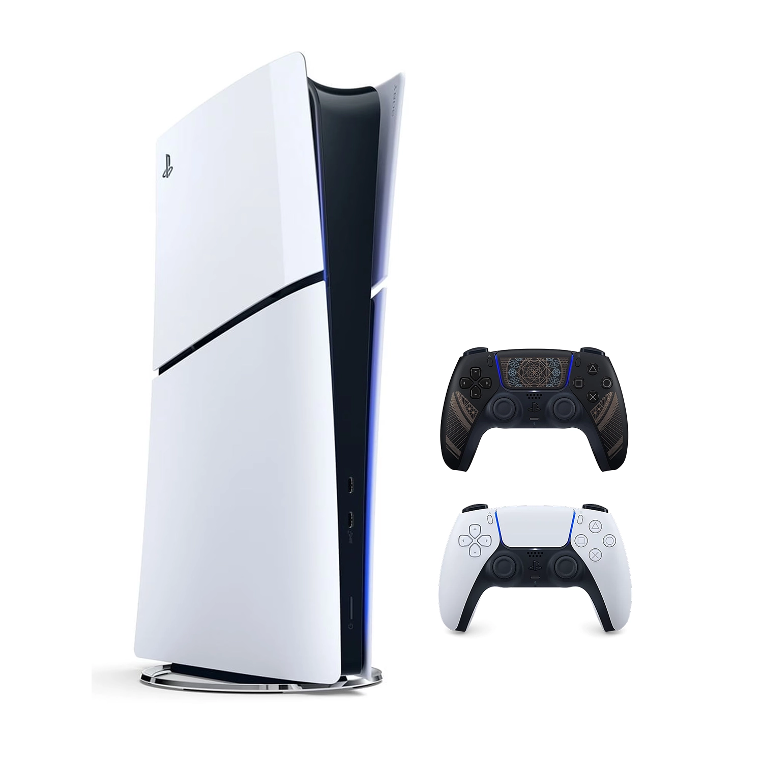 Игровая приставка Sony PlayStation 5 Slim Digital Edition (PS5 Slim) + 2 геймпад Final Fantasy 16
