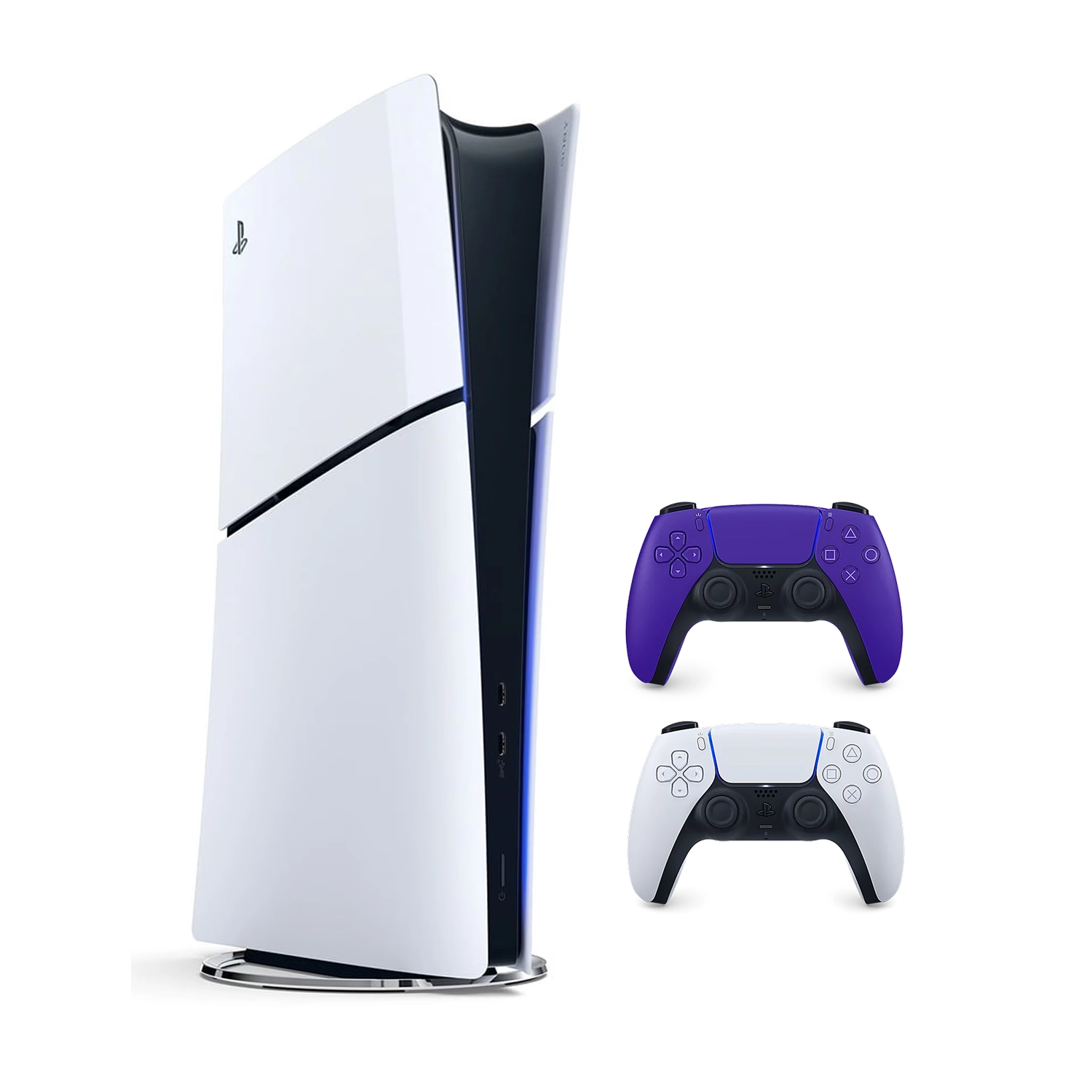 Игровая приставка Sony PlayStation 5 Slim Digital Edition (PS5 Slim) + 2 геймпад Galactic Purple